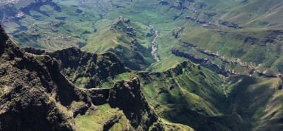 Pogled z vrha gorovja Drakensberg