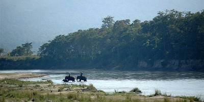 Safari na slonih, park Chitwan